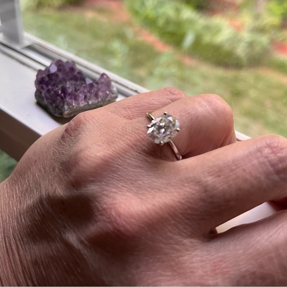 3 Ct Moissonite Engagement Ring Size 7 - Picture 7 of 8